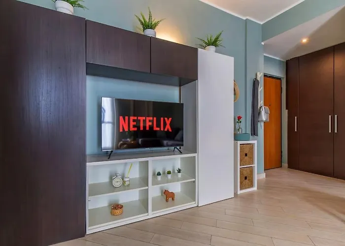 아파트 Charmy & Cozy Panoramic Flat 50m From M4 Stop 밀라노